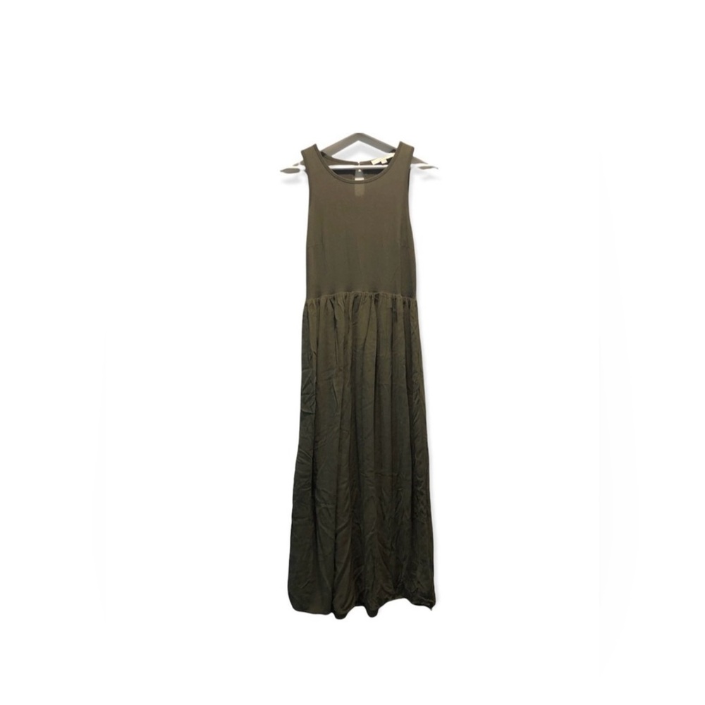 Ann Taylor LOFT | Sleeveless Lined Tank Olive Green Maxi Dress| size M